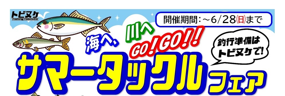 サマータックルフェア開催！